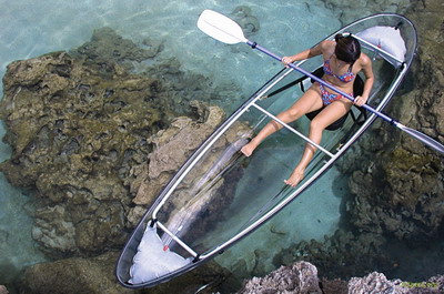 Прозрачная лодка каноэ Clear Canoes