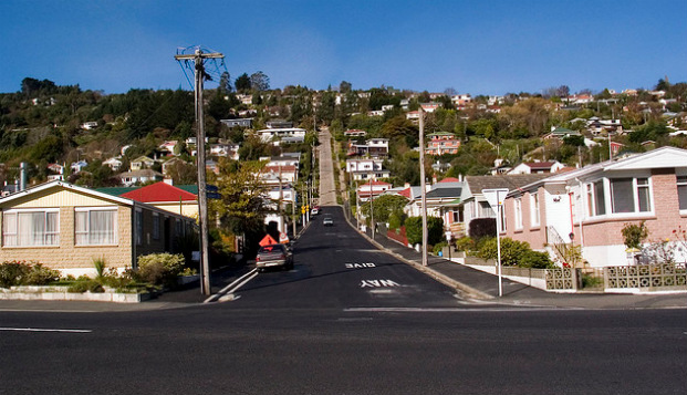 Baldwin Street (Новая Зеландия, г. Данидин)