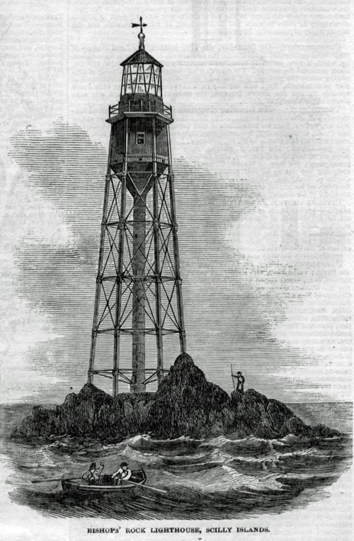 Первый маяк на острове Бишоп-Рок