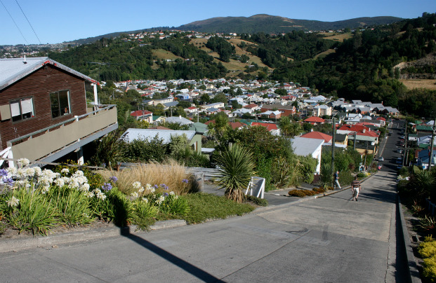 Baldwin Street (Новая Зеландия, г. Данидин)